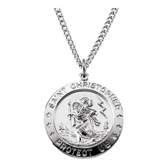 St. Christopher Medal Necklace or Pendant