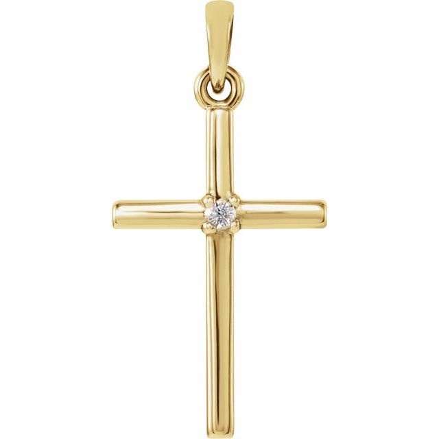 Birthstone Cross Pendant