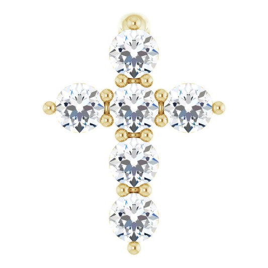 Accented Cross Necklace or Pendant