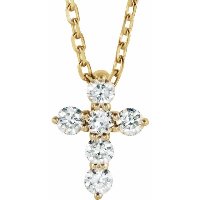 Accented Cross Necklace or Pendant