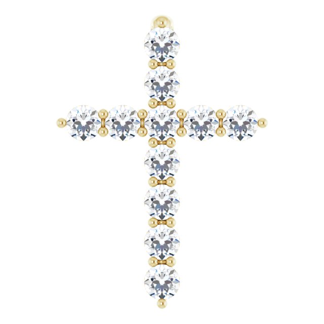 Accented Cross Necklace or Pendant