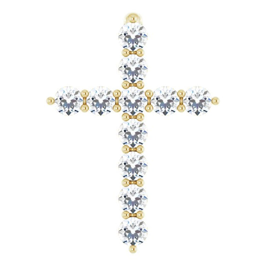 Accented Cross Necklace or Pendant