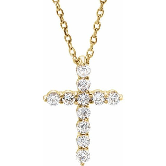 Accented Cross Necklace or Pendant