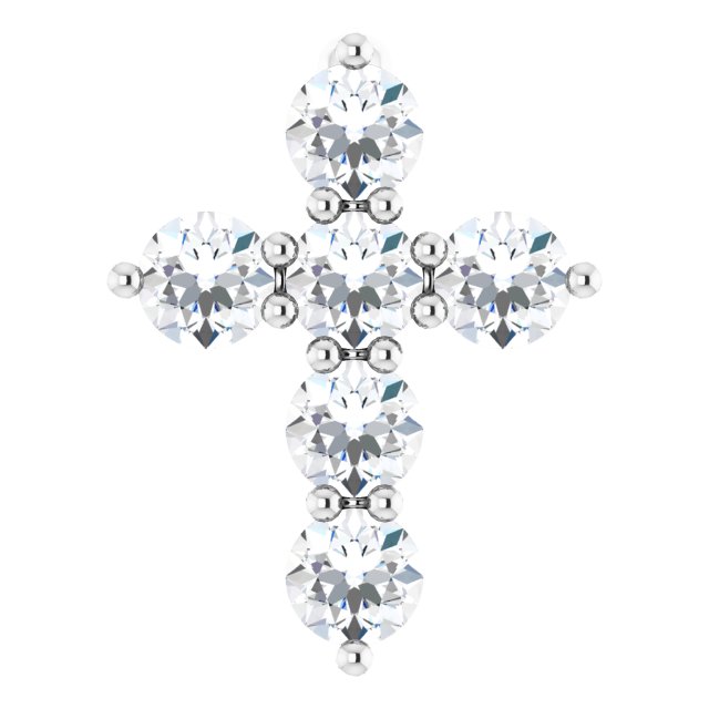 Accented Cross Necklace or Pendant