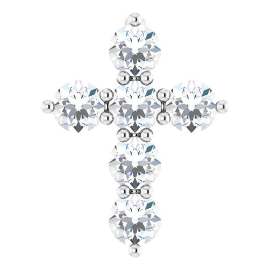 Accented Cross Necklace or Pendant