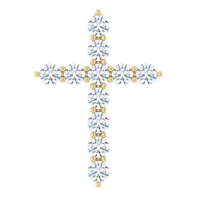 Accented Cross Necklace or Pendant