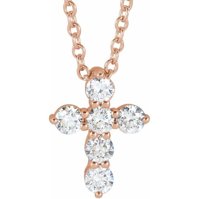 Accented Cross Necklace or Pendant