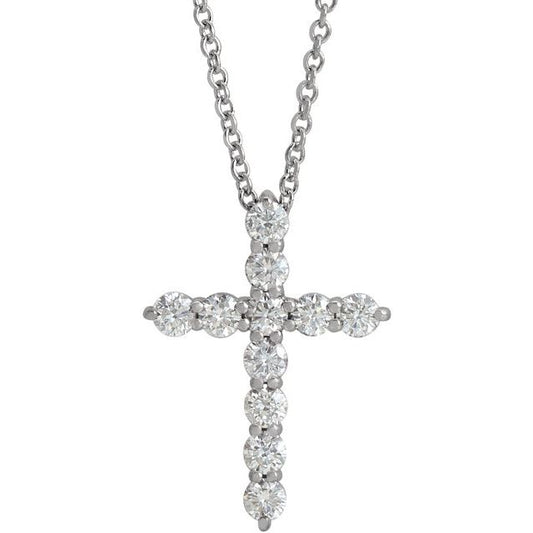 Accented Cross Necklace or Pendant