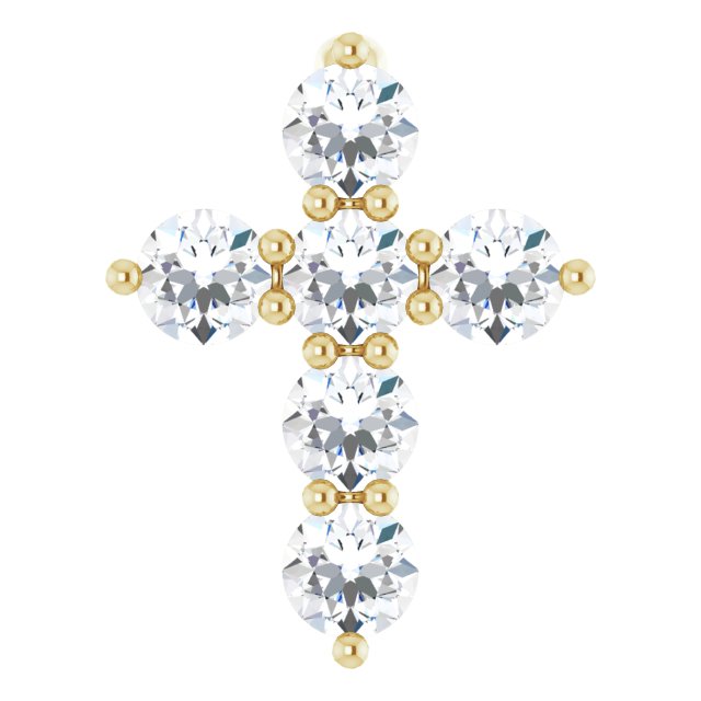 Accented Cross Necklace or Pendant