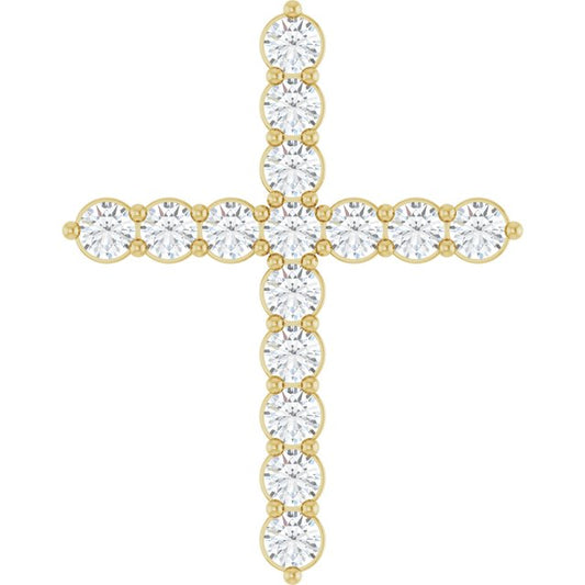 Accented Cross Necklace or Pendant