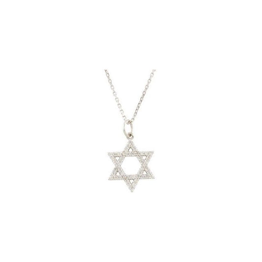 Accented Star of David Necklace or Pendant