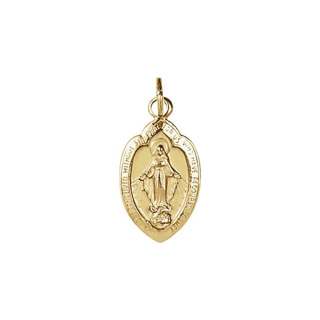 Oval Miraculous Medal Necklace or Pendant
