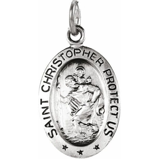 St. Christopher Medal Necklace or Pendant