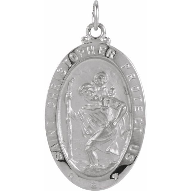 St. Christopher Medal Necklace or Pendant