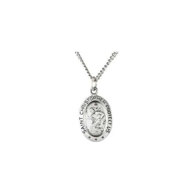 St. Christopher Medal Necklace or Pendant