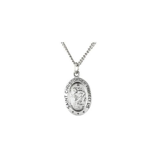 St. Christopher Medal Necklace or Pendant