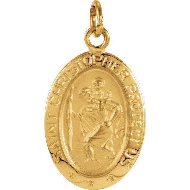 St. Christopher Medal Necklace or Pendant