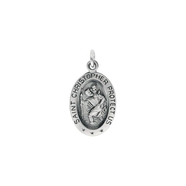 St. Christopher Medal Necklace or Pendant