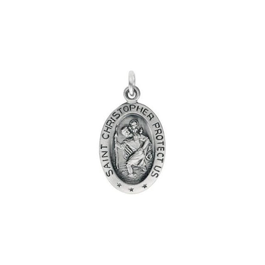 St. Christopher Medal Necklace or Pendant