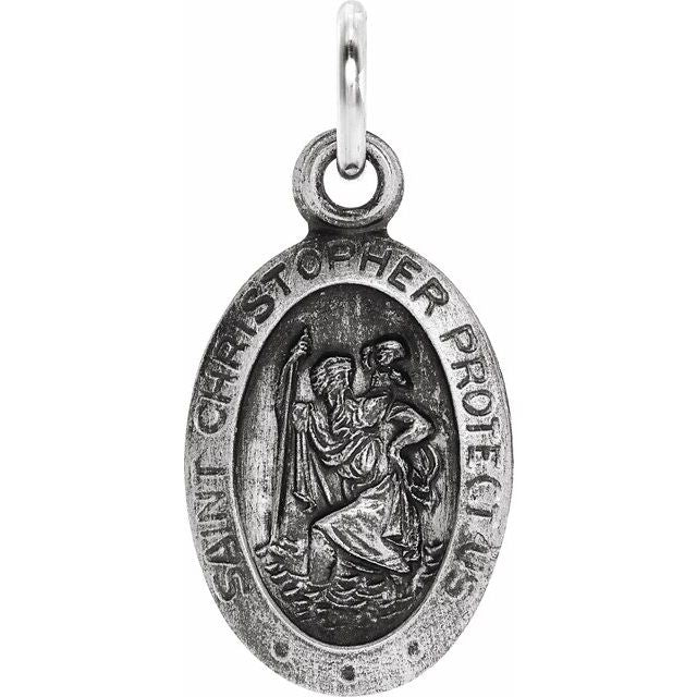 St. Christopher Medal Necklace or Pendant