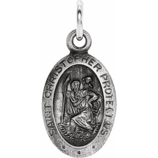 St. Christopher Medal Necklace or Pendant
