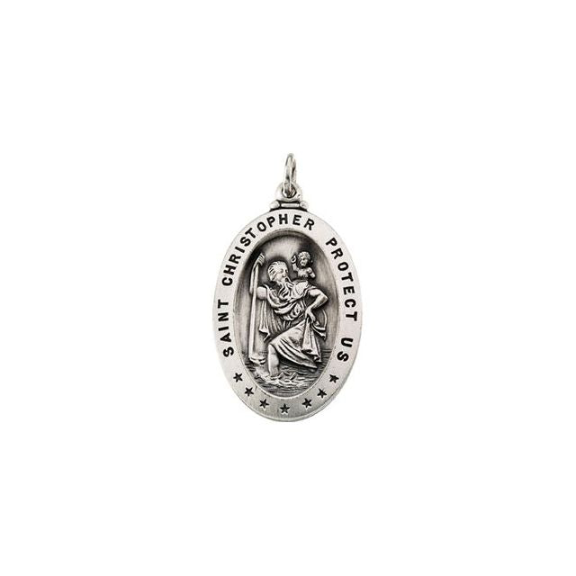 St. Christopher Medal Necklace or Pendant