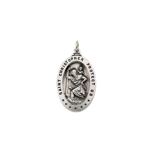 St. Christopher Medal Necklace or Pendant