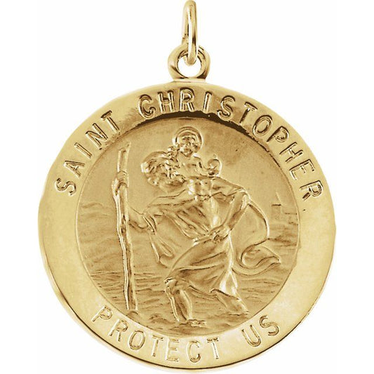 St. Christopher Medal Necklace or Pendant