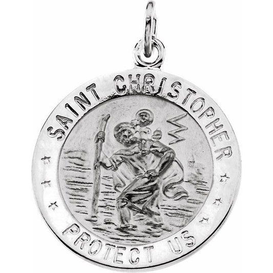 St. Christopher Medal Necklace or Pendant