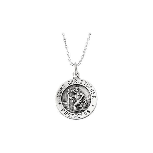 St. Christopher Medal Necklace or Pendant