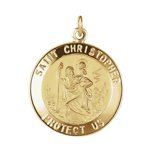 St. Christopher Medal Necklace or Pendant