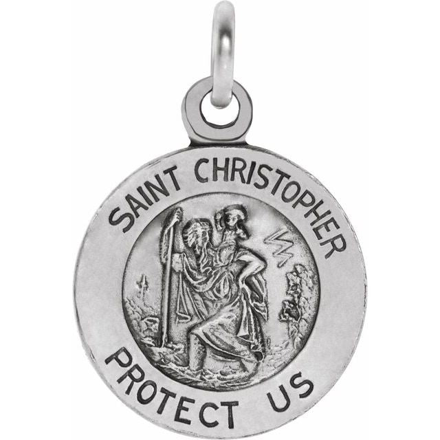 St. Christopher Medal Necklace or Pendant