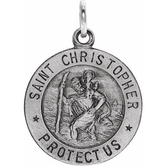 St. Christopher Medal Necklace or Pendant
