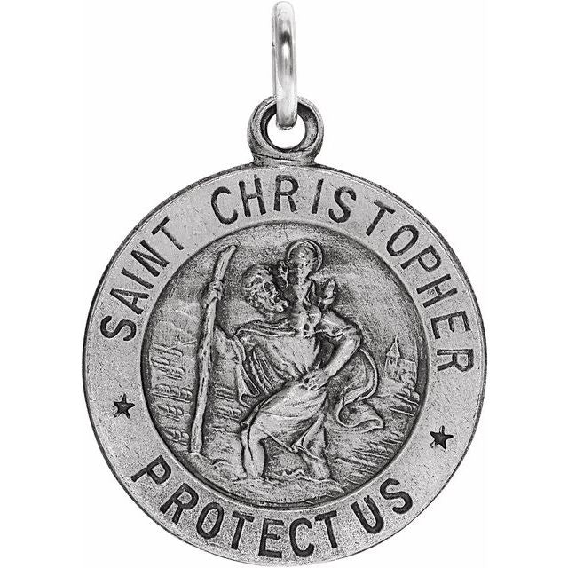 St. Christopher Medal Necklace or Pendant