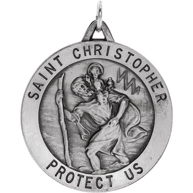 St. Christopher Medal Necklace or Pendant