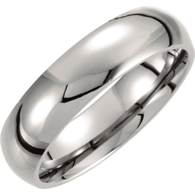Titanium Domed Band