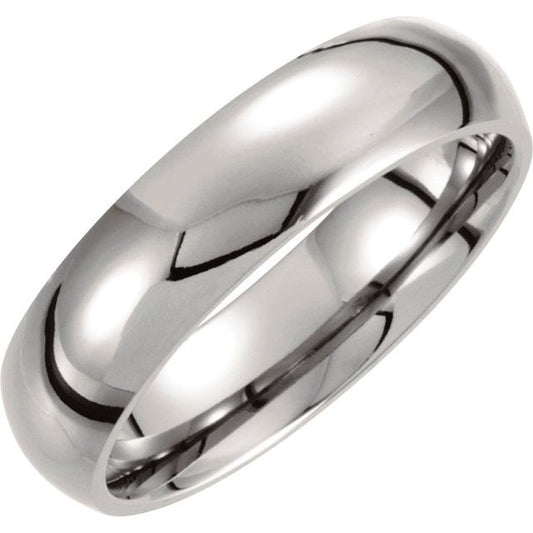 Titanium Domed Band