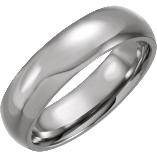 Titanium Domed Band