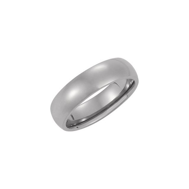 Titanium Domed Band