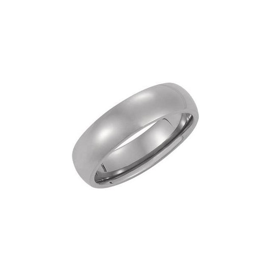 Titanium Domed Band