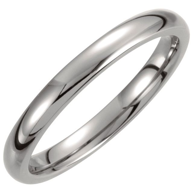 Titanium Domed Band