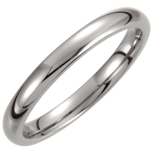 Titanium Domed Band