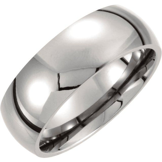 Titanium Domed Band