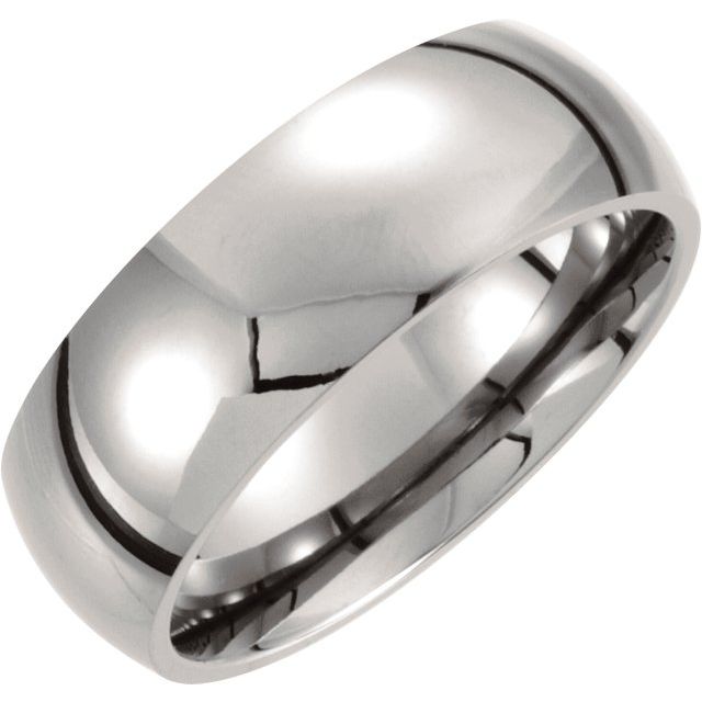 Titanium Domed Band