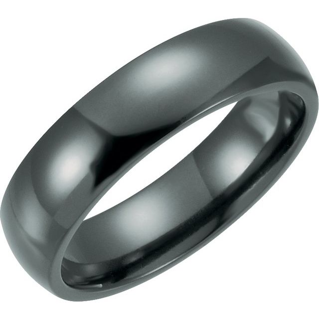 Titanium Domed Band