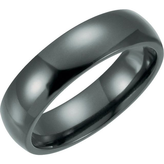 Titanium Domed Band