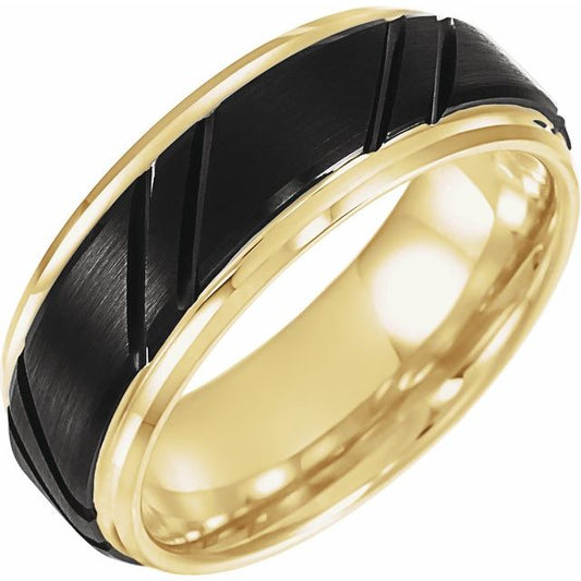 Tungsten Grooved Band