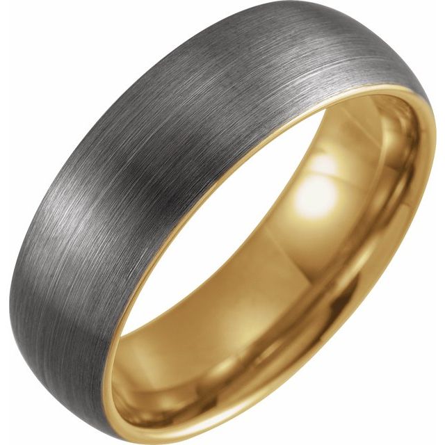 Tungsten Half Round Band