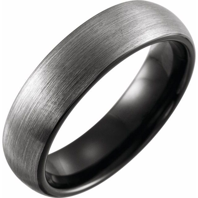 Tungsten Half Round Band