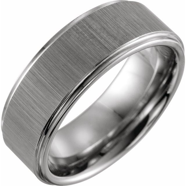 Tungsten Rounded Edge Band